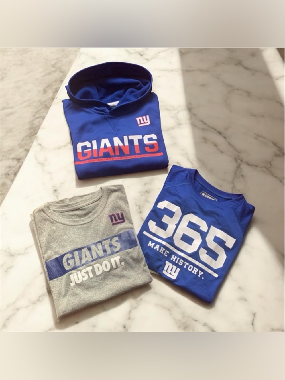 Nike Under Armour NY Giants Kids Bundle Hoodie Tees | Youth S | Size 7/8 - Picture 10 of 10
